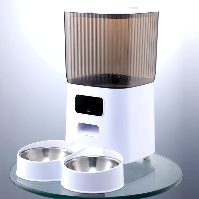 5L Pet Feeder with Camera Automatic Cat Feeder Smart Dog Food Dispenser Stainless Steel Bowl