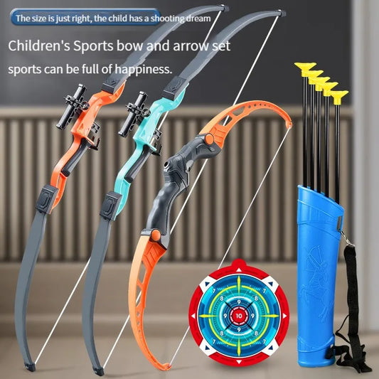 52cm Bow & Arrow Set – Kids Archery Toy with Target for Outdoor Play.