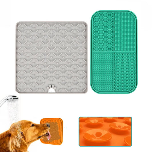 Silicone Pet Feeding Mat – Slow Eating Lick Pad for Cats & Dogs