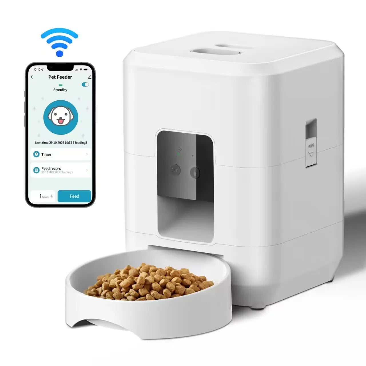 Smart Pet Feeder Automatic Cat Feeder Dog Slow Food Machine .