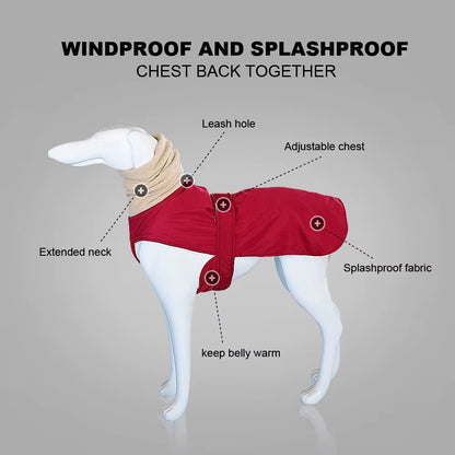 Super Warm Dog Jacket – Waterproof Coat for Medium & Large Breeds,