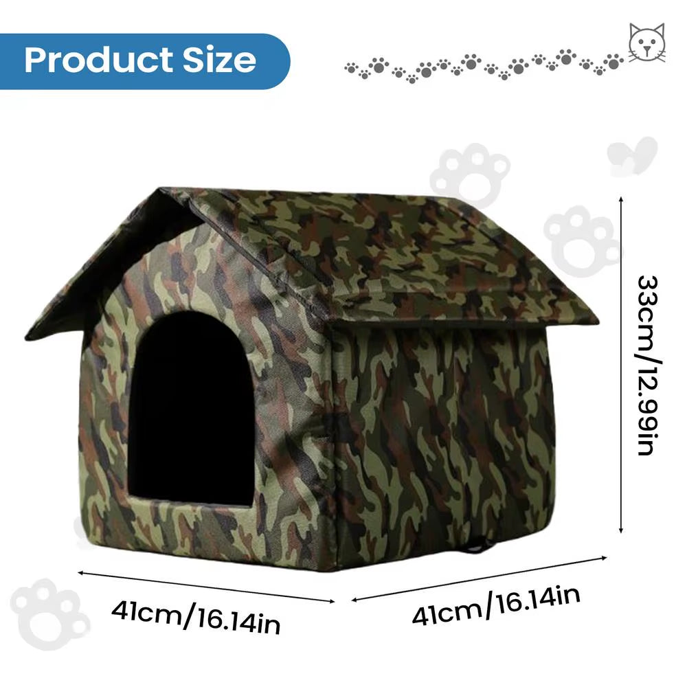 Weatherproof Outdoor Cat Shelter,