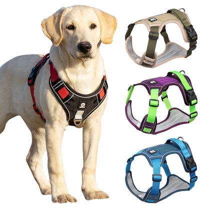 Tactical Dog Harness – Reflective Waterproof Vest for Medium & Large Dogs