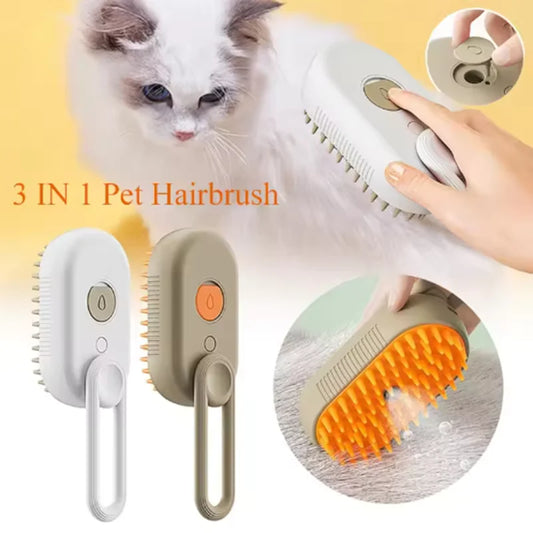 Steam Spray Pet Brush – Folding Massage Comb for Bath & Hair Removal