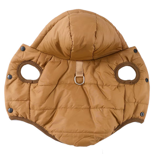 Warm Fleece Dog Hoodie – Waterproof Winter Vest for Small Pets,