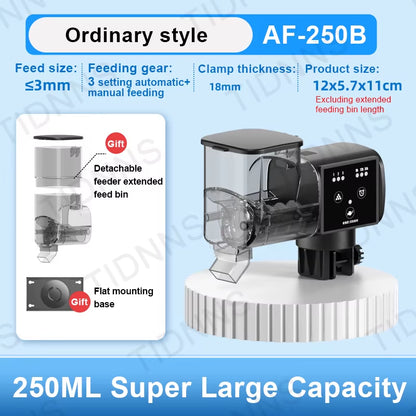 Jebao Adjustable Smart Automatic Feed Feeder with LCD Indicates Timer Automatic Fish Tank Auto Feeder Aquarium Accessories