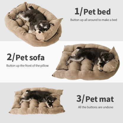Multifunction Dog Bed, Sofa Warm Winter Puppy Kitten  Kennel/Nest