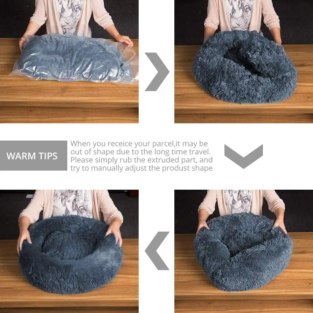Round Pet Bed for Large Dog Bed Super Soft winter