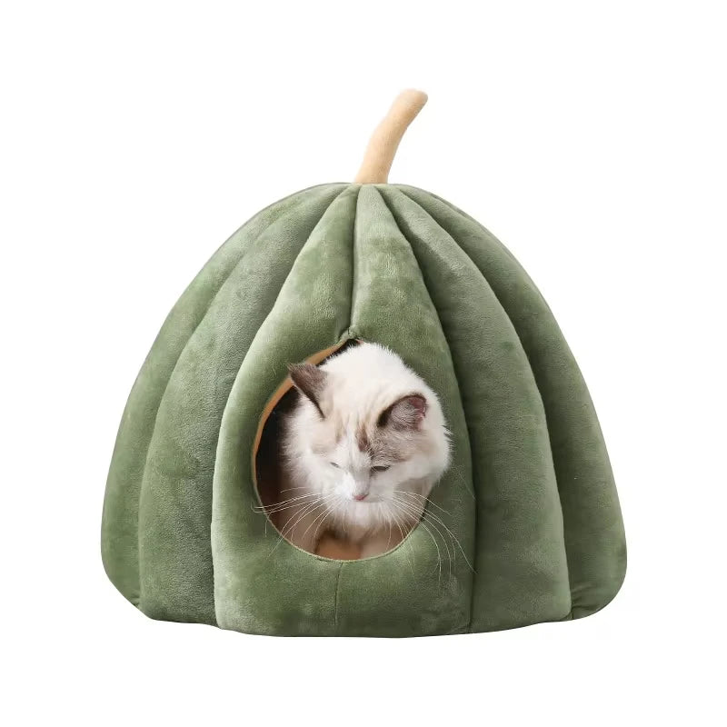 Enclosed Cat Nest Winter Warm Cat Bed