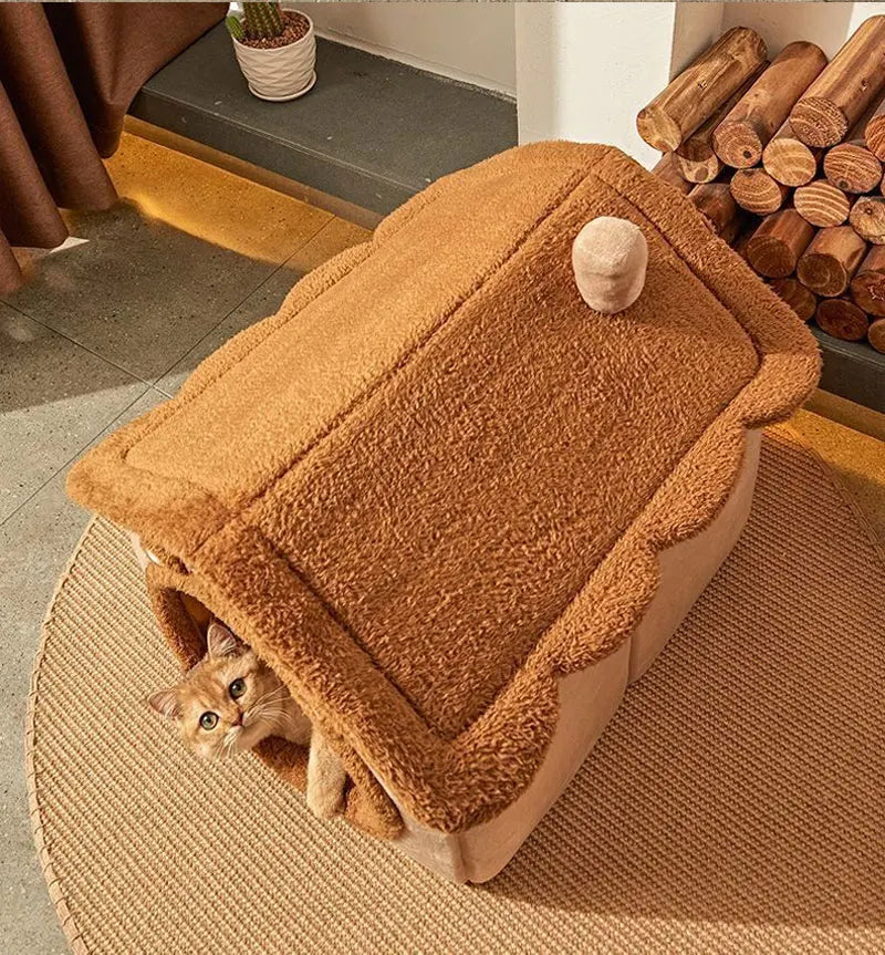 Foldable Pet House Removable Washable Cat House