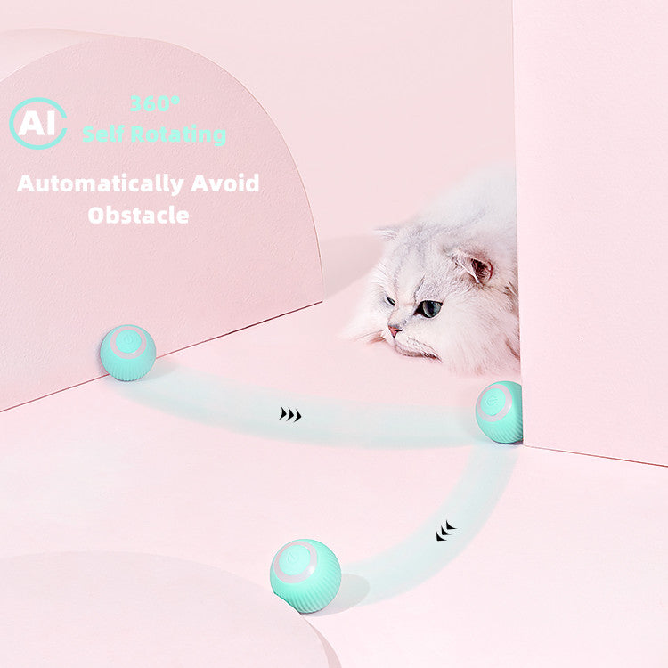Electric Cat Ball Toys Automatic Rolling Smart Cat Toys