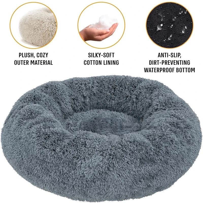 Round Pet Bed for Large Dog Bed Super Soft winter