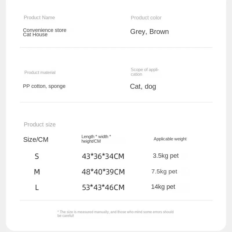 Winter Foldable Pet House Suitable