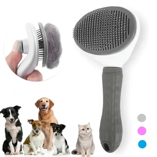 Pet Dog Brush Cat Comb Self Cleaning Pet Hair Remover Brush