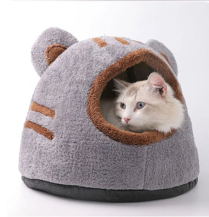 Soft Cat Houses Winter Deep Sleep Comfort Cat Bed