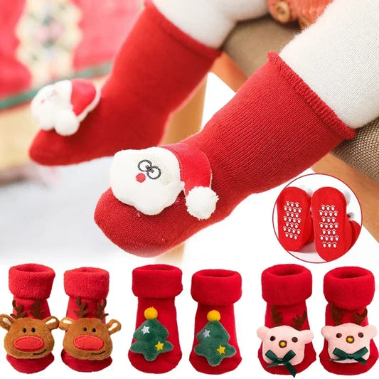 Children's Cotton Socks for Girls Boys Non-slip