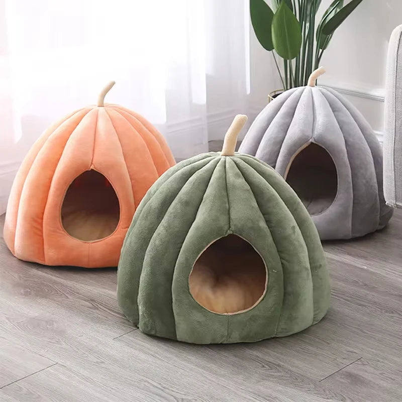 Enclosed Cat Nest Winter Warm Cat Bed
