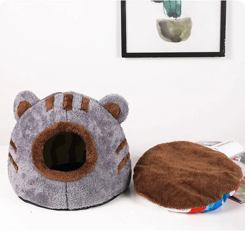 Soft Cat Houses Winter Deep Sleep Comfort Cat Bed