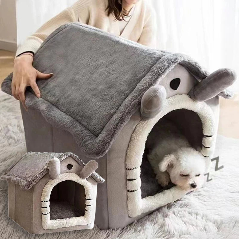 Foldable Pet House Removable Washable Cat House
