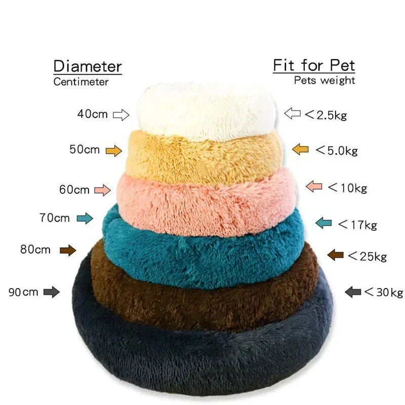 Round Pet Bed for Large Dog Bed Super Soft winter