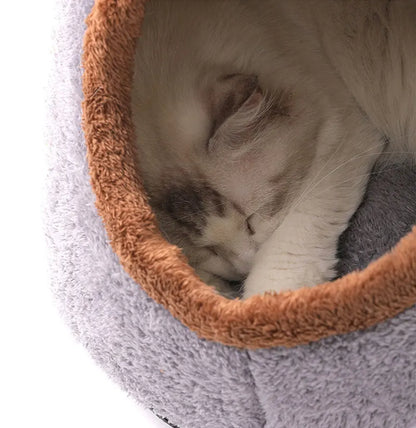Soft Cat Houses Winter Deep Sleep Comfort Cat Bed