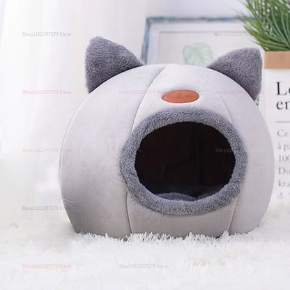 Winter Warm Cat Nest Semi-Enclosed Design Windproof