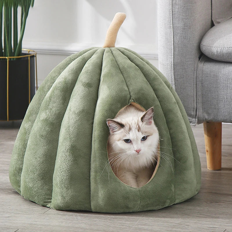 Enclosed Cat Nest Winter Warm Cat Bed
