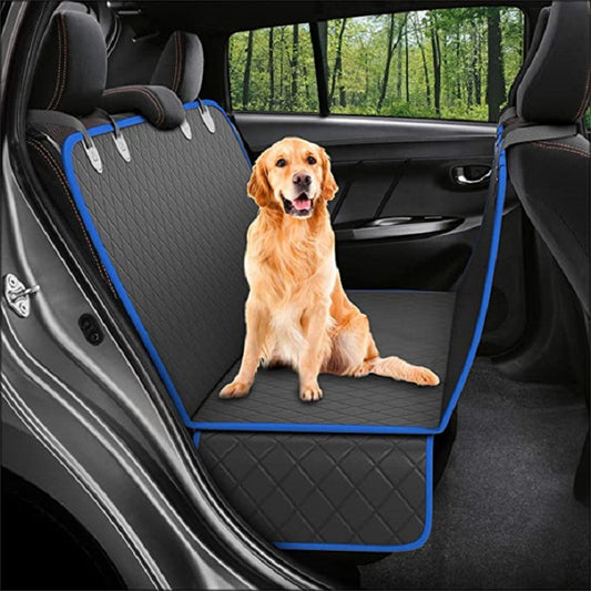 Dog Car Seat Cover – Hammock with Mesh Window, Zipper & Pocket