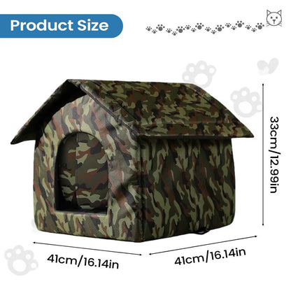 Weatherproof Outdoor Cat Shelter,