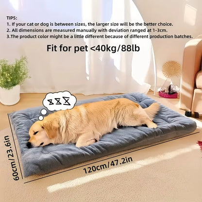 Extra Large Plush Dog Sofa Bed , Thickened Super Soft XL Pet Mat