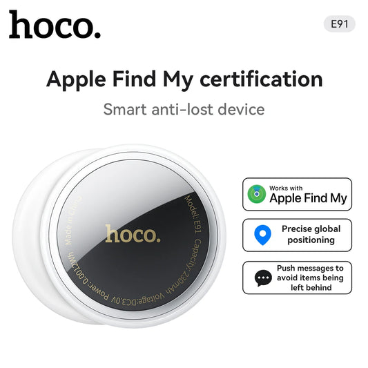 Hoco E91 Airtag Bluetooth GPS Smart Trackers Finder Intelligent Positioning Pet Dog Car Key Wallet Anti-Lost Device Find My