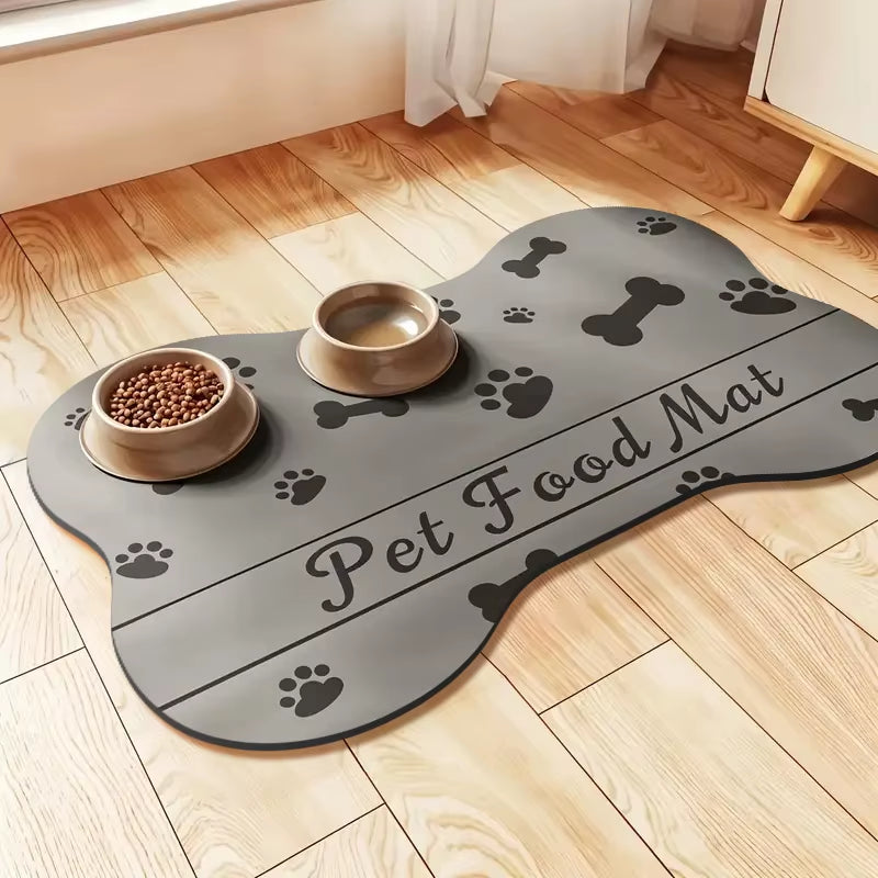 Diatom Mud Pet Feeding Mat – Absorbent, Non-Slip Dining & Sleeping Pad.