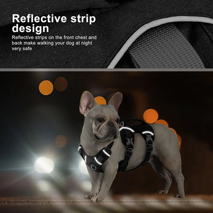 Escape-Proof Reflective Dog Harness – Adjustable Vest with Handle