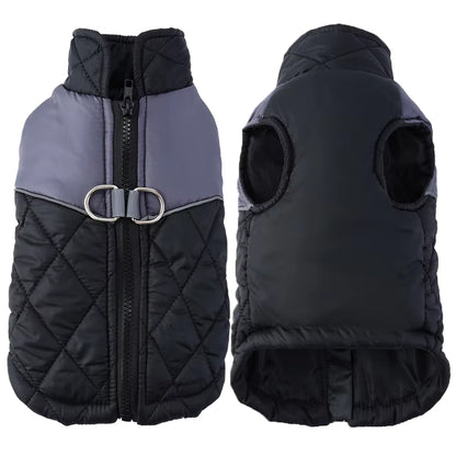 Winter Waterproof Dog Coat – Reflective Jacket for Large Dogs.