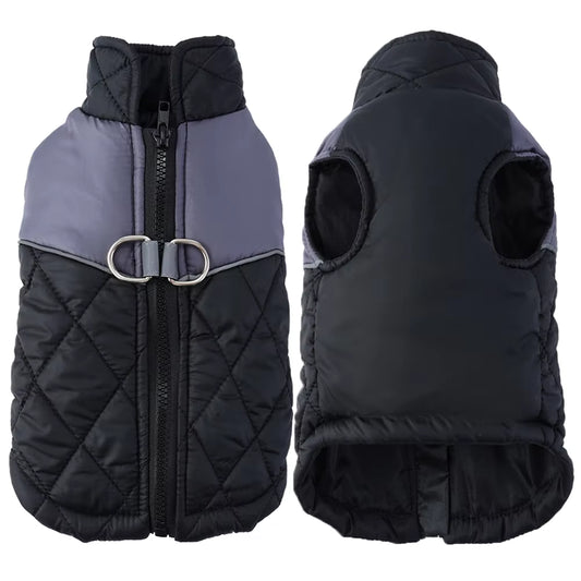 Winter Waterproof Dog Coat – Reflective Jacket for Large Dogs.