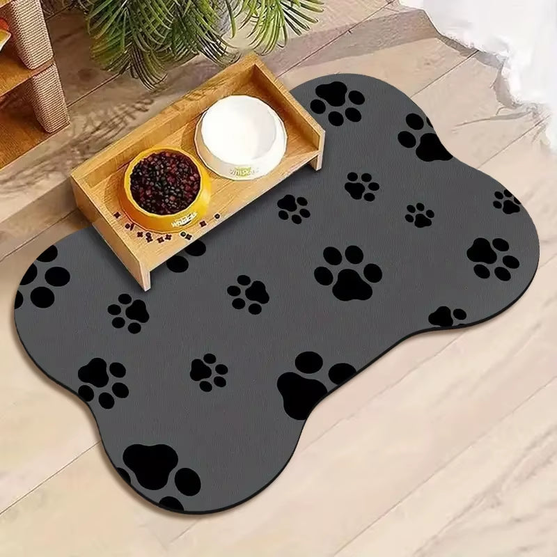 Diatom Mud Pet Feeding Mat – Absorbent, Non-Slip Dining & Sleeping Pad.