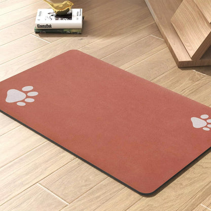 Quick-Dry Pet Feeding Mat – Waterproof Placemat with Non-Slip Backing.