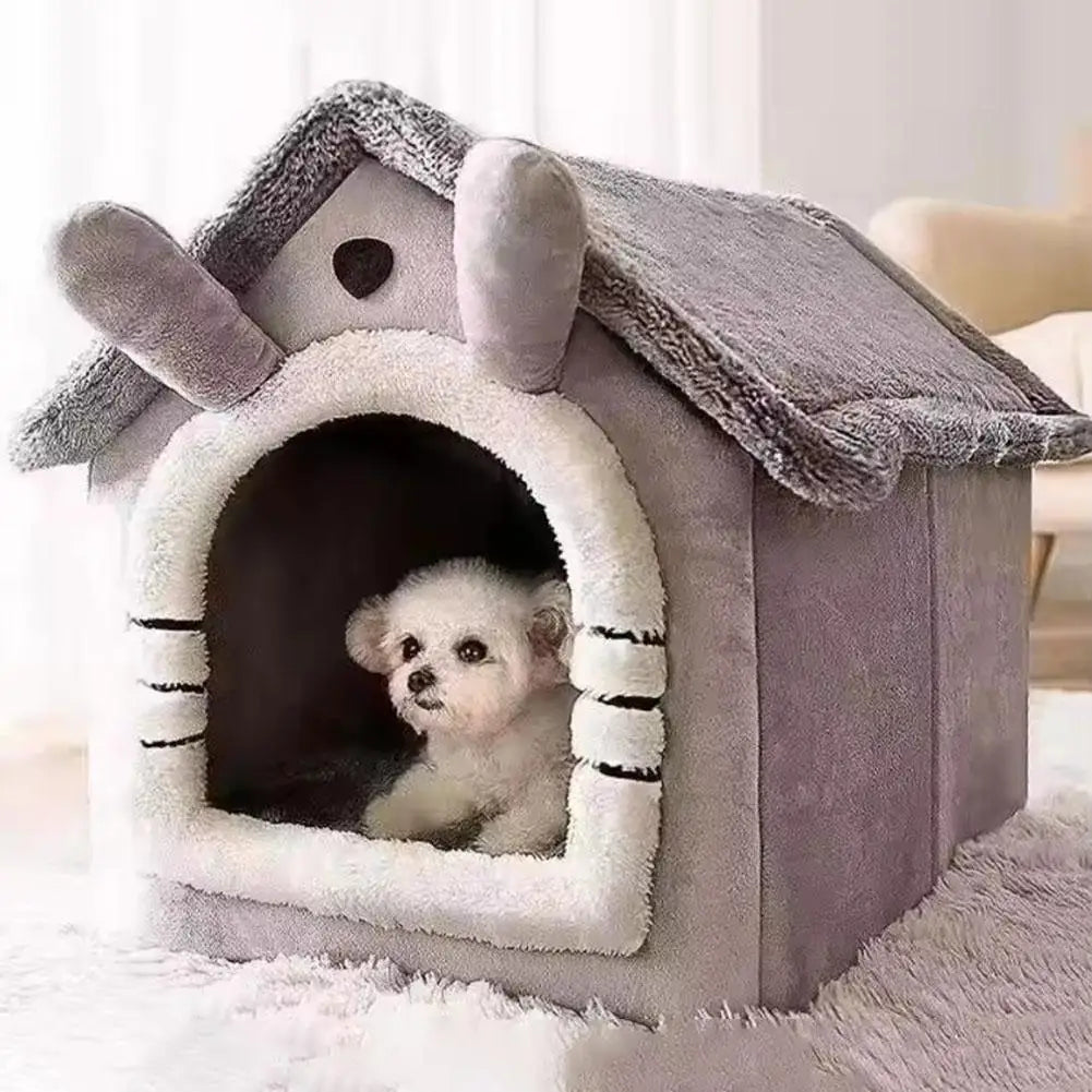 Cute Comfortable Winter Pet Nest , New Thickened Pet Warm House.