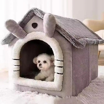 Cute Comfortable Winter Pet Nest , New Thickened Pet Warm House.
