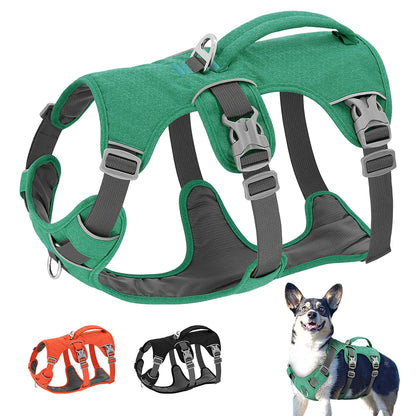 Escape-Proof Reflective Dog Harness – Adjustable Vest with Handle